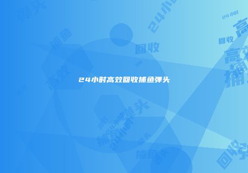 24小时高效回收捕鱼弹头