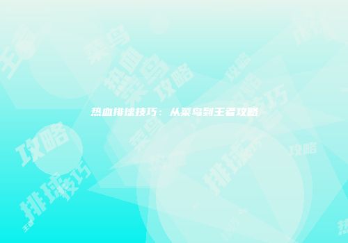 热血排球技巧：从菜鸟到王者攻略