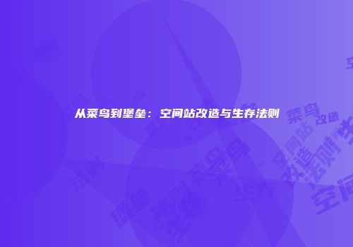 从菜鸟到堡垒：空间站改造与生存法则