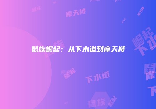鼠族崛起:从下水道到摩天楼