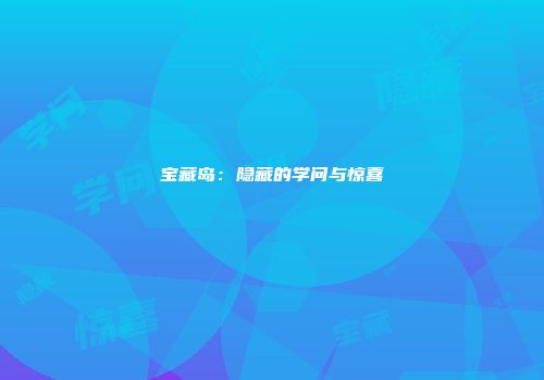 宝藏岛：隐藏的学问与惊喜